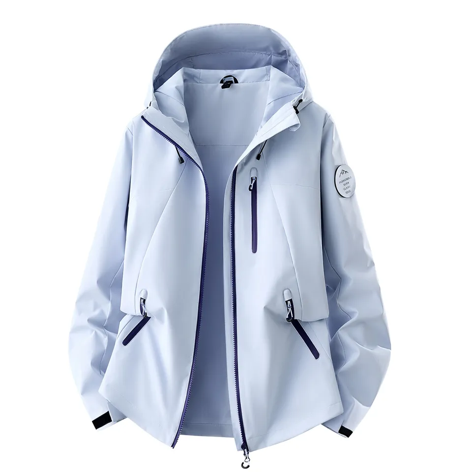 LS-B0422 Men's 3-in-1 Shell Jacket in Yuanshanlan-single jacket, original product photograph