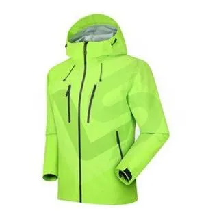 LS-B0424 Men's 3-in-1 Shell Jacket in Fluorescent green-single jacket, original product photograph