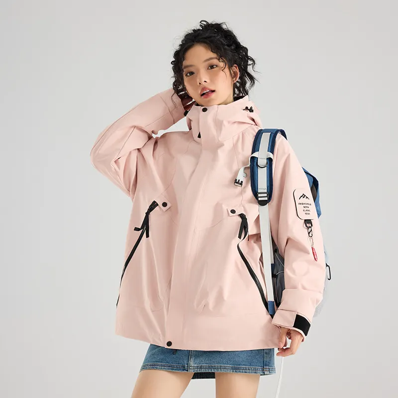 LS-B0425 Men's 3-in-1 Shell Jacket in Ice mist powder-water-repellent single jacket [women's style], original product photograph