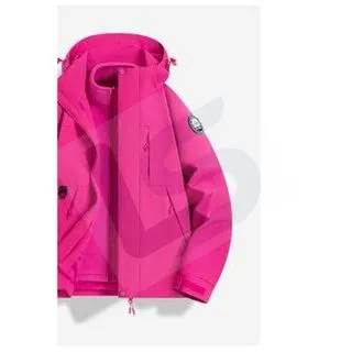 LS-B0427 Men's 3-in-1 Shell Jacket in Rose red-single jacket, original product photograph