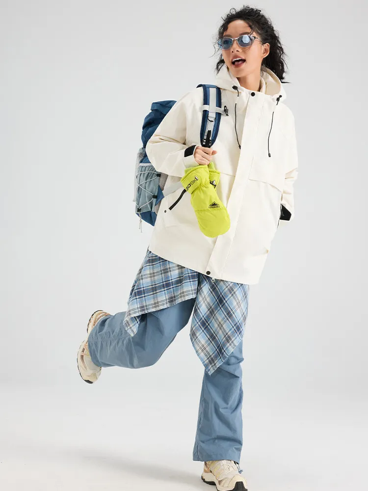 LS-B0428 Men's 3-in-1 Shell Jacket in Warm day white-water repellent jacket, original product photograph