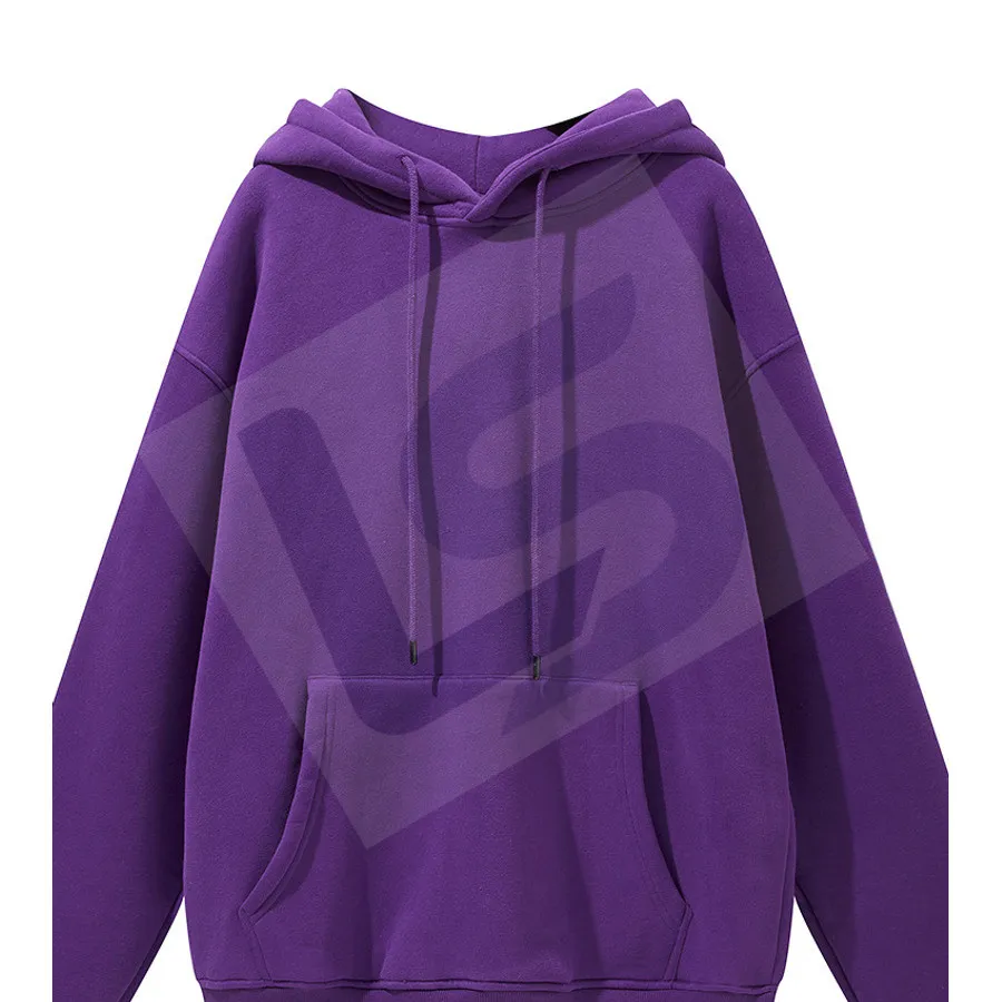 LS-B0431 Men's Heavyweight Oversized Hoodie in Purple, original product photograph