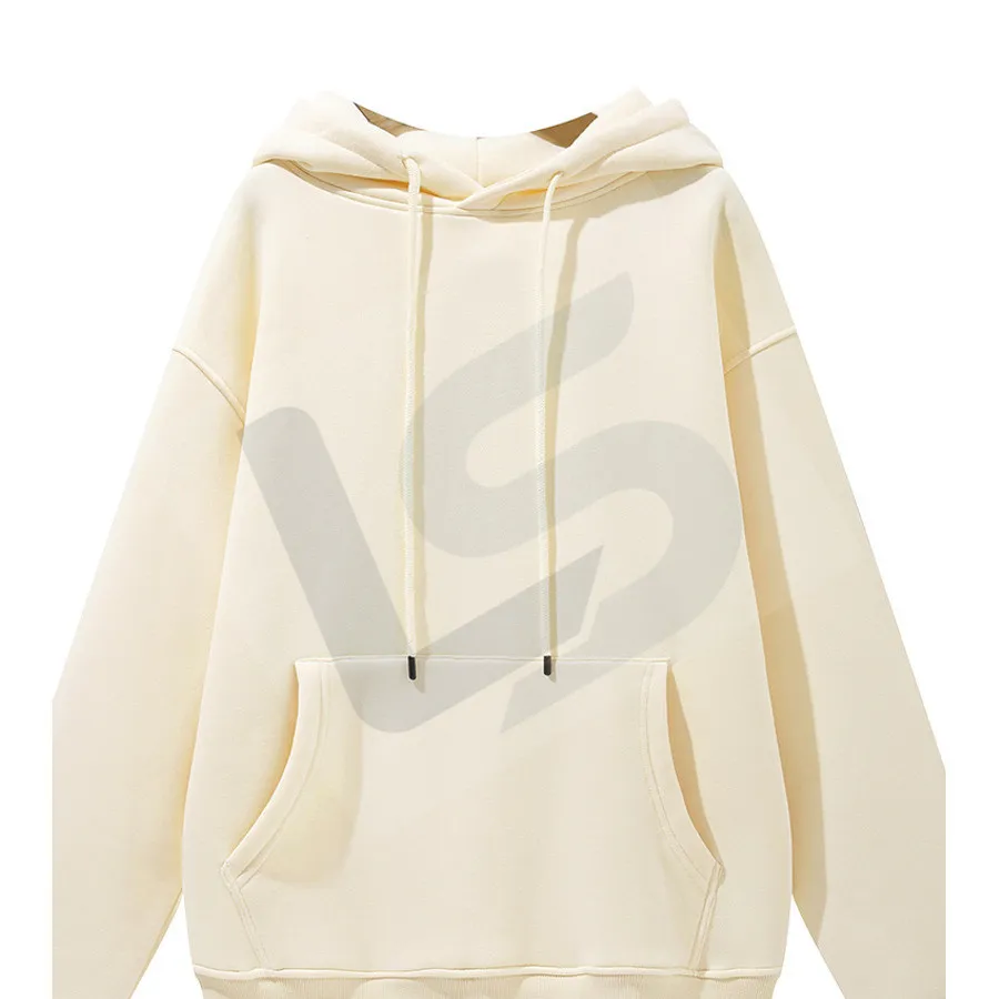 LS-B0431 Men's Heavyweight Oversized Hoodie in Cream, original product photograph