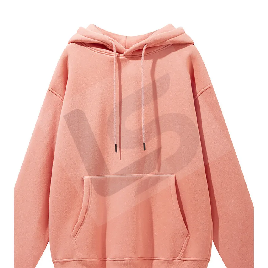 LS-B0431 Men's Heavyweight Oversized Hoodie in Pink, original product photograph