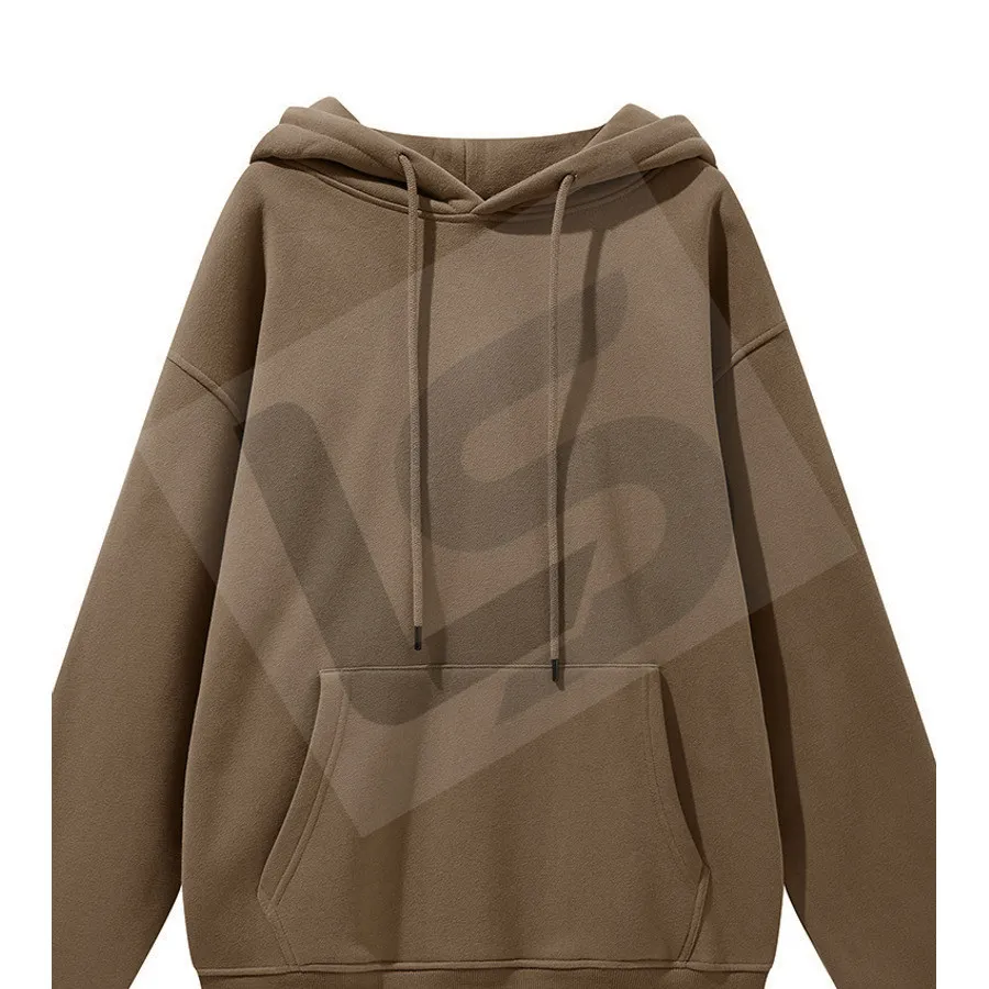LS-B0431 Men's Heavyweight Oversized Hoodie in Brown, original product photograph