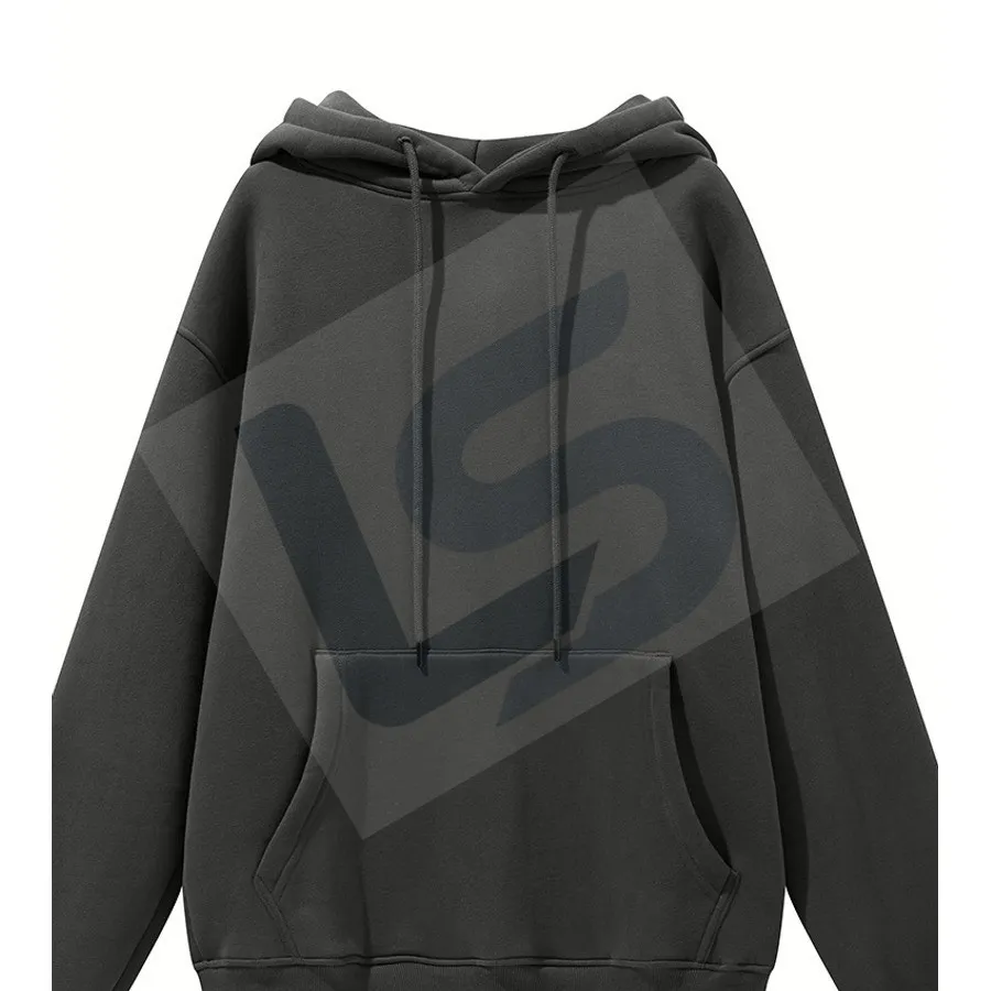 LS-B0431 Men's Heavyweight Oversized Hoodie in Dark Grey, original product photograph