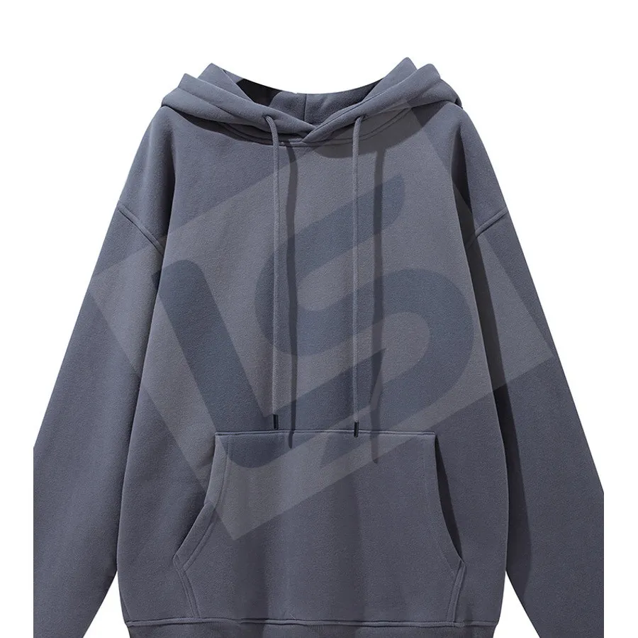 LS-B0431 Men's Heavyweight Oversized Hoodie in Dark Blue, original product photograph