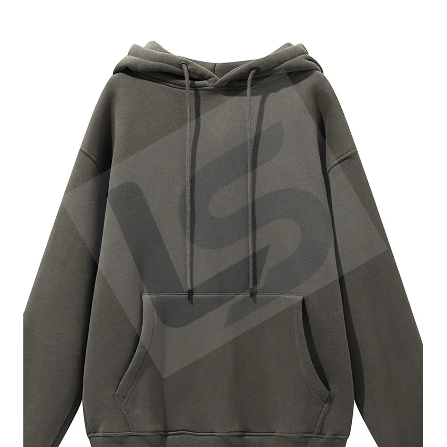 LS-B0431 Men's Heavyweight Oversized Hoodie in Taupe, original product photograph