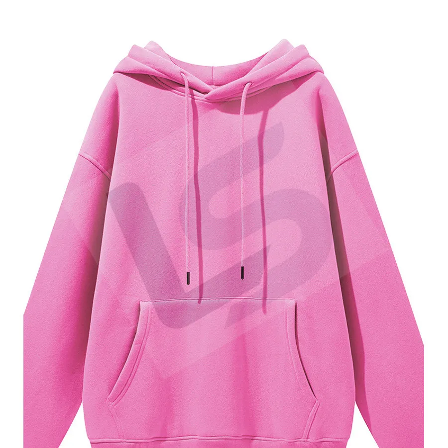 LS-B0431 Men's Heavyweight Oversized Hoodie in Rose Pink, original product photograph
