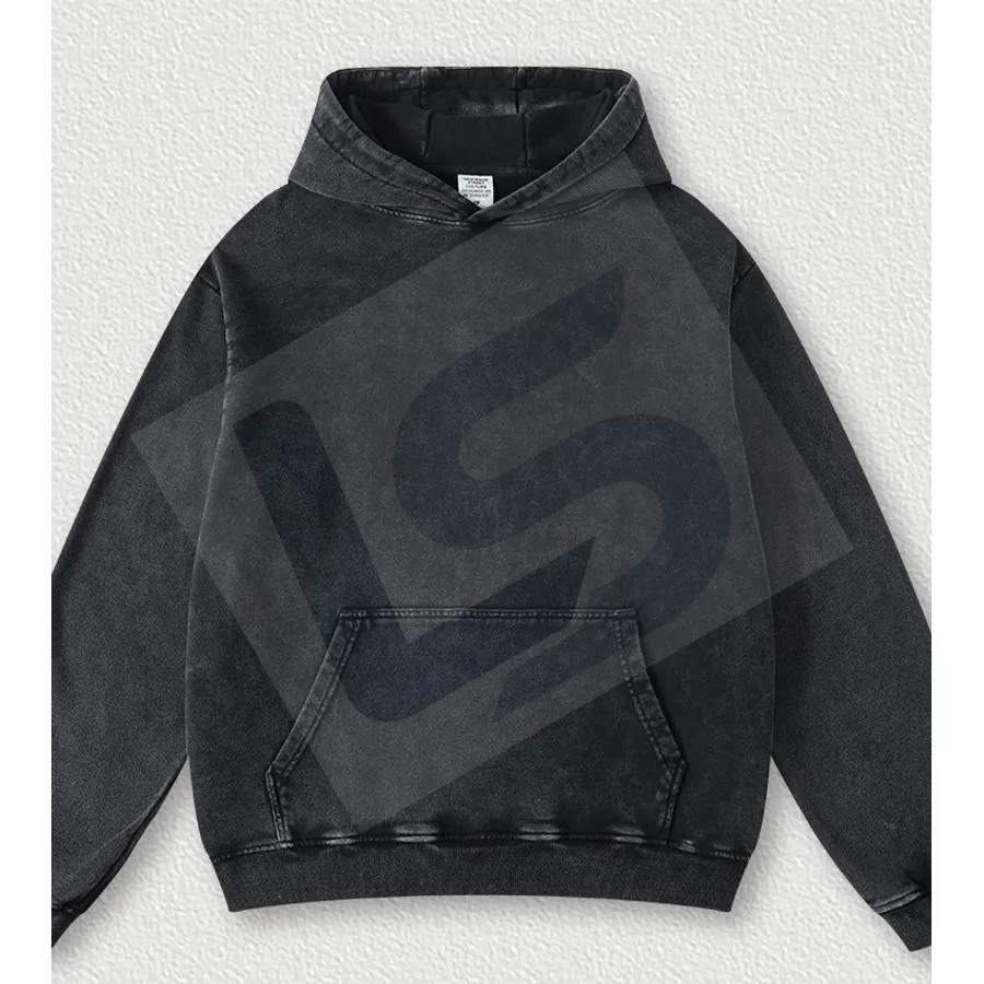 LS-B0433 Black Snow Wash front view — original product photograph