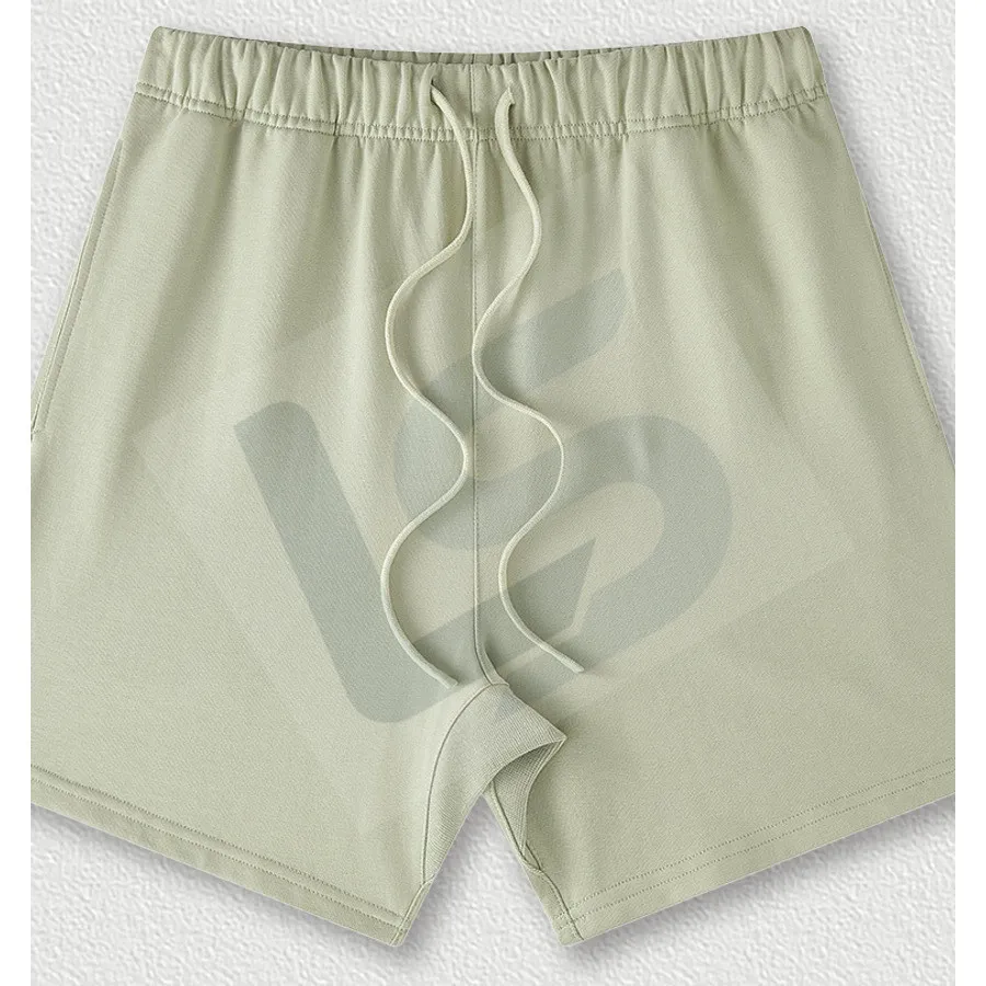 LS-B0443 Men's Heavyweight Oversized Streetwear Shorts in Halo Green, original product photograph