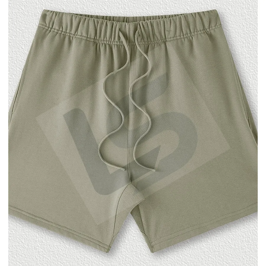 LS-B0443 Men's Heavyweight Oversized Streetwear Shorts in Sage Green, original product photograph