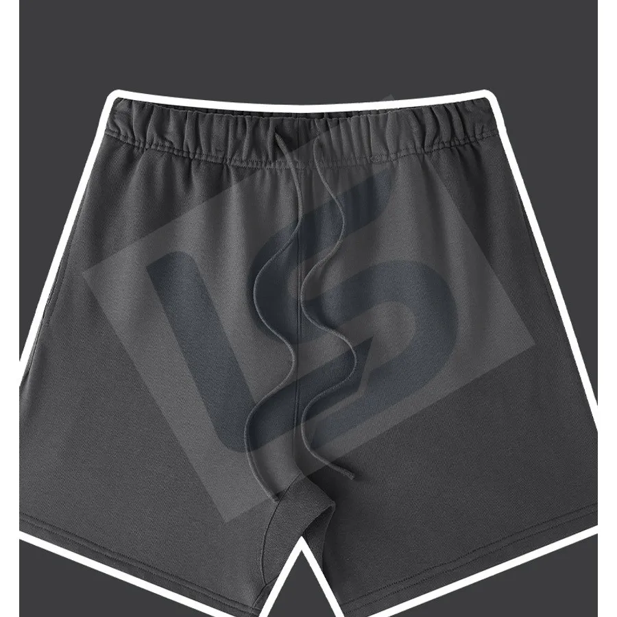 LS-B0443 Men's Heavyweight Oversized Streetwear Shorts in Charcoal, original product photograph