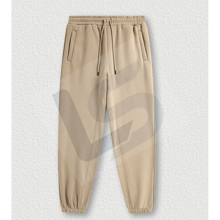 LS-B0447 Men's Heavyweight Oversized Streetwear Joggers in Khaki, original product photograph