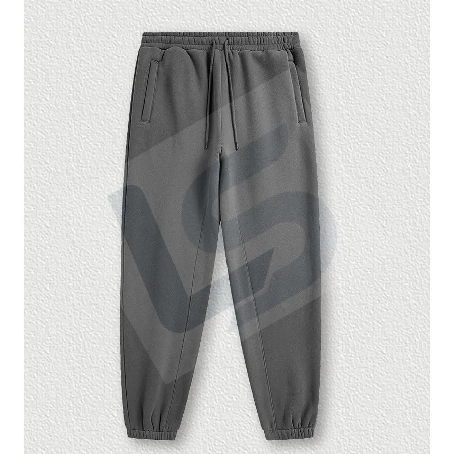 LS-B0447 Men's Heavyweight Oversized Streetwear Joggers in Medium Grey, original product photograph