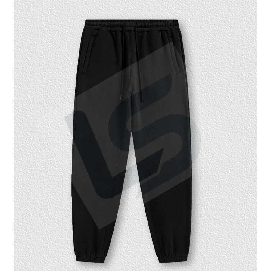LS-B0447 Men's Heavyweight Oversized Streetwear Joggers in Black, original product photograph