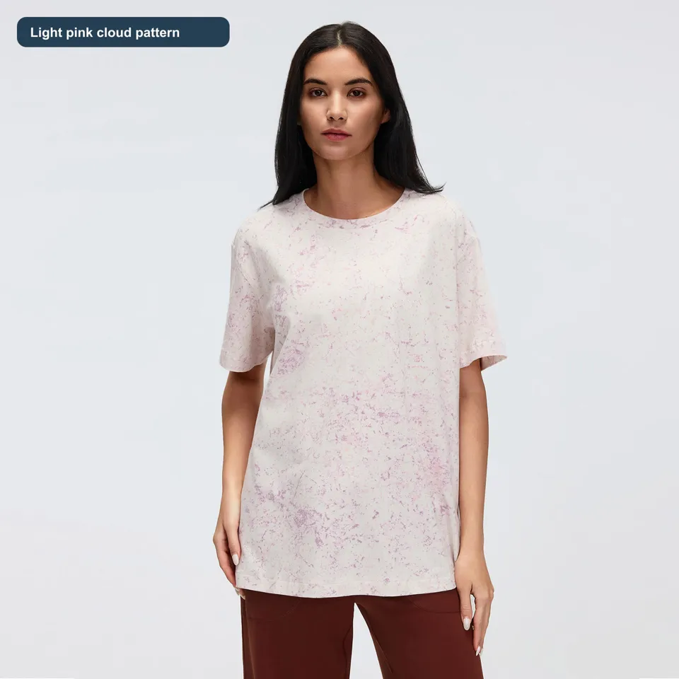 LS-B0466 Light pink cloud pattern front view — original product photograph