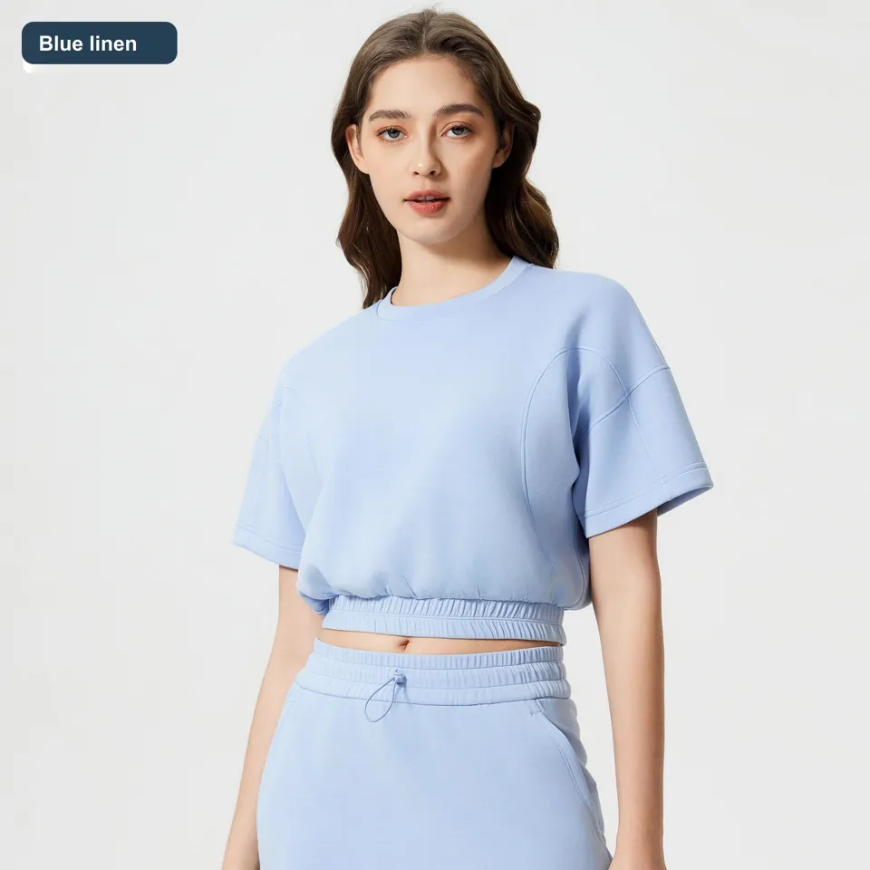 LS-B0470 Blue linen front view — original product photograph