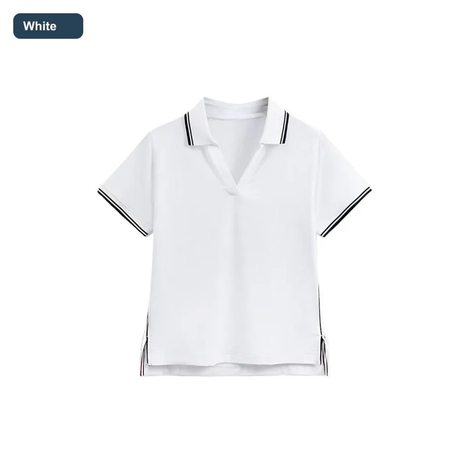 LS-B0471 Women's Cotton Yoga T-Shirt in White, original product photograph