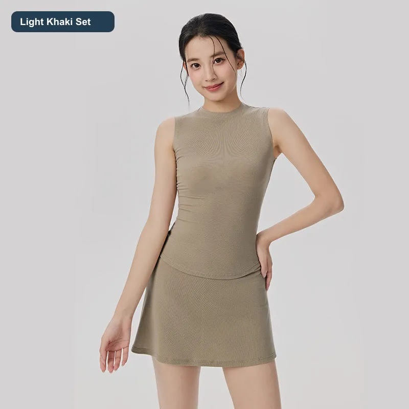 LS-B0514 Light Khaki Set front view — original product photograph