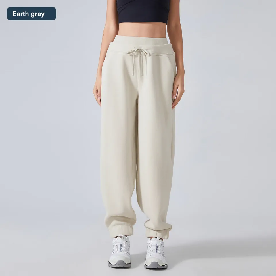 LS-B0526 Women's Cotton Active Pants in Earth gray, original product photograph