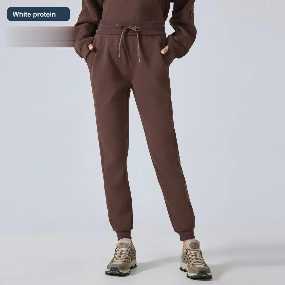LS-B0527 Women's Cotton Active Pants in White protein, original product photograph