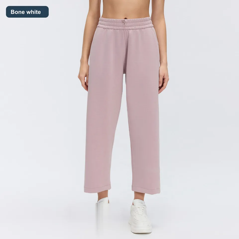 LS-B0533 Women's Modal Wide-Leg Pants in Bone white, original product photograph