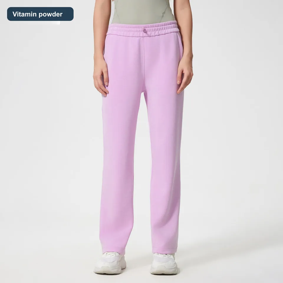 LS-B0539 Women's Cotton Wide-Leg Pants in Vitamin powder, original product photograph
