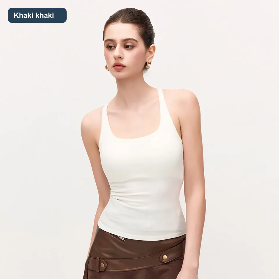 LS-B0569 Women's Modal Sports Bra in Khaki khaki, original product photograph