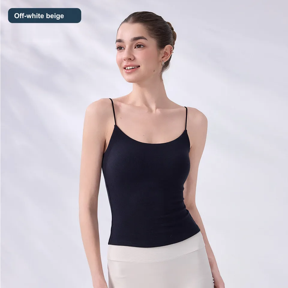 LS-B0570 Women's Modal Sports Bra in Off-white beige, original product photograph