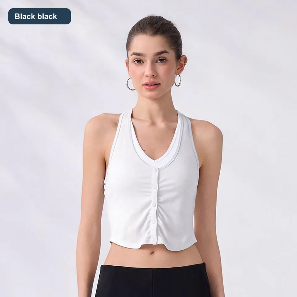 LS-B0571 Women's Lyocell Sports Bra in Black black, original product photograph