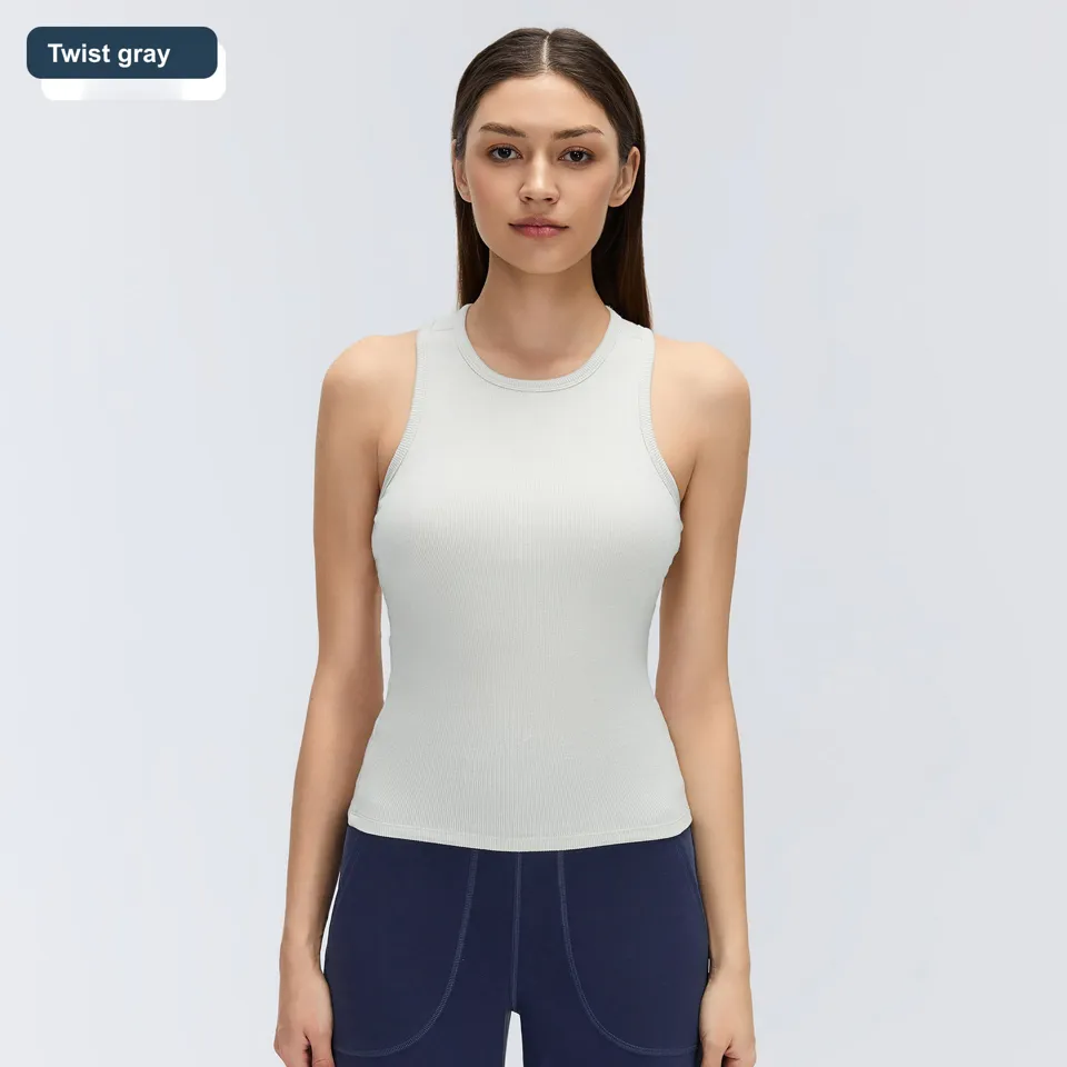 LS-B0572 Women's Modal Sports Bra in Twist gray, original product photograph