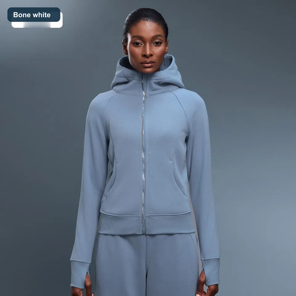 LS-B0583 Women's Cotton Yoga Cover-Up in Bone white, original product photograph