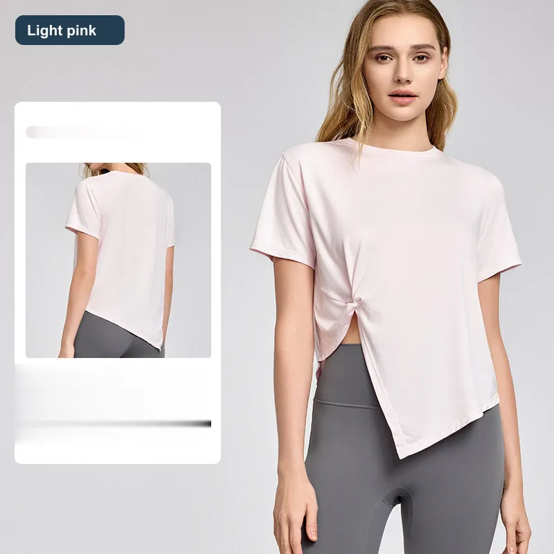 LS-B0588 Women's Cotton Yoga Cover-Up in Light pink, original product photograph