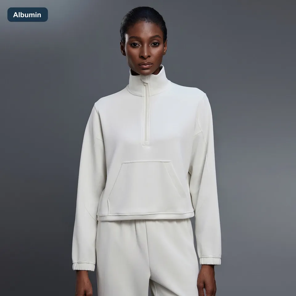 LS-B0590 Women's Modal Yoga Cover-Up in Albumin, original product photograph