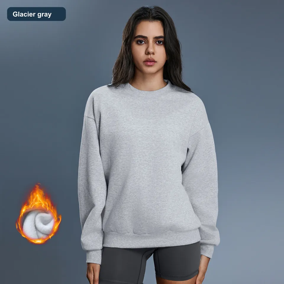 LS-B0592 Women's Cotton Yoga Cover-Up in Glacier gray, original product photograph
