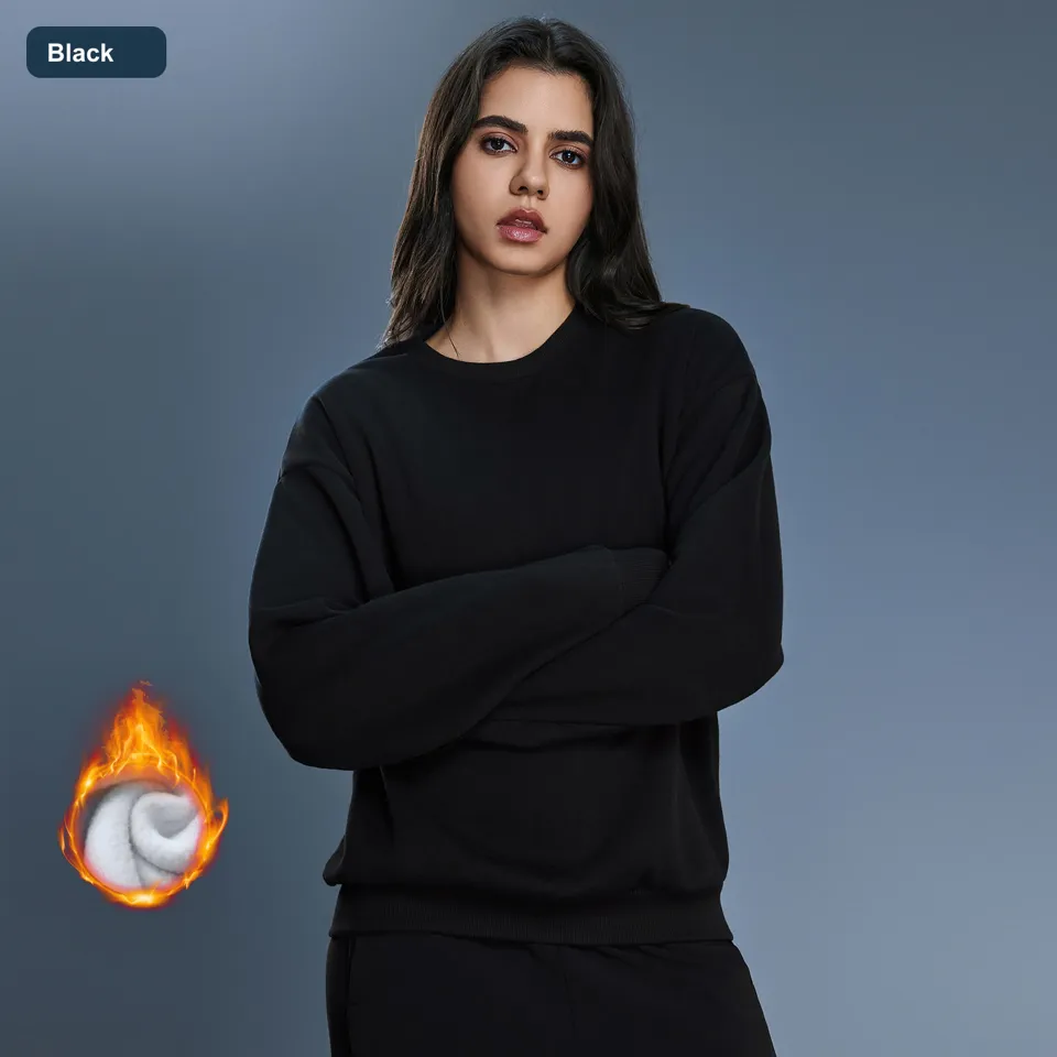 LS-B0592 Women's Cotton Yoga Cover-Up in Black, original product photograph