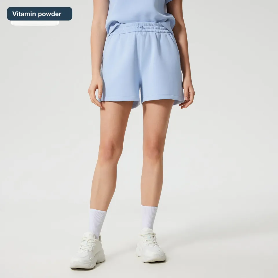LS-B0601 Women's Cotton Training Shorts in Vitamin powder, original product photograph