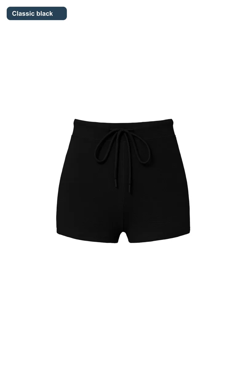 LS-B0602 Women's Cotton Training Shorts in Classic black, original product photograph