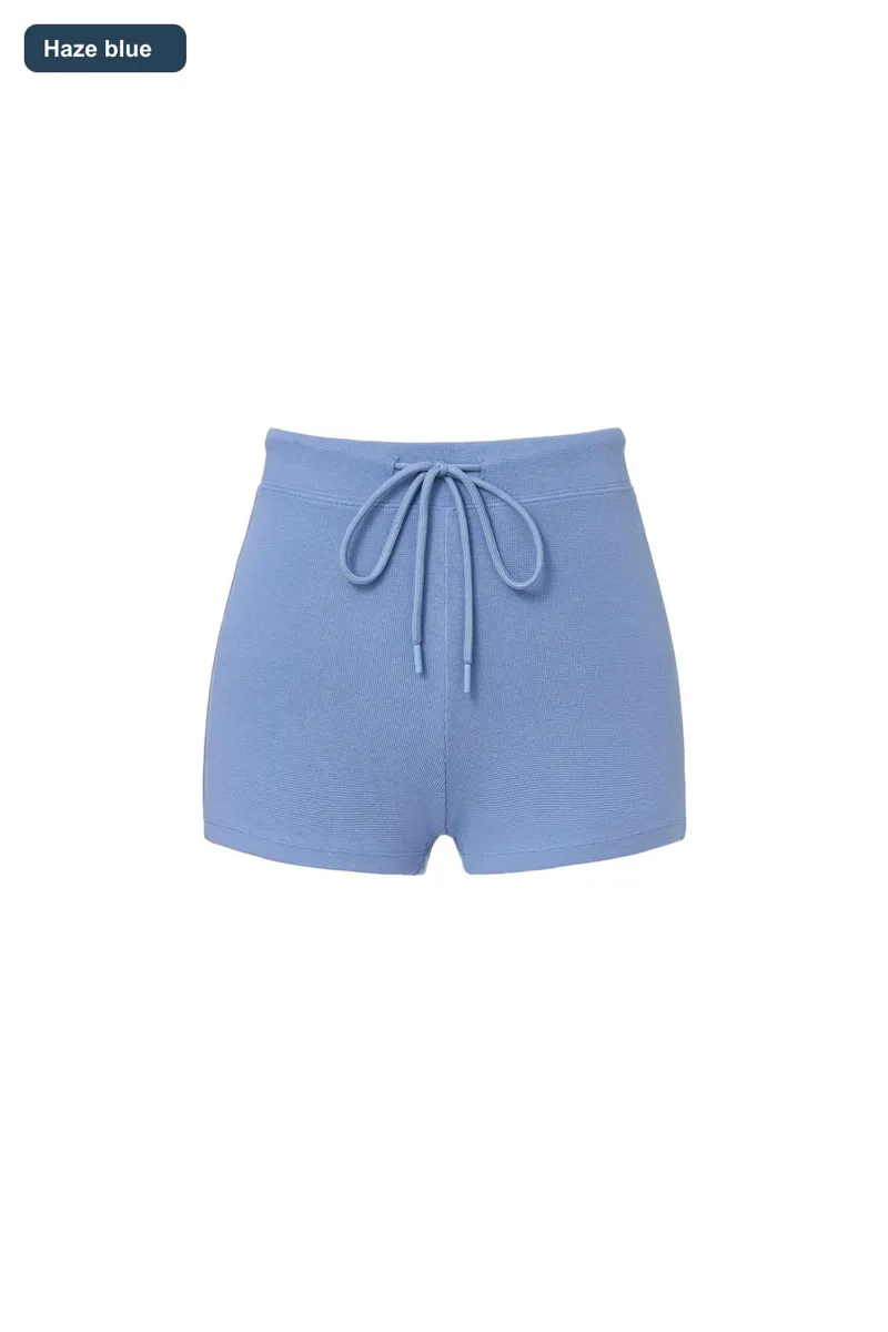 LS-B0602 Women's Cotton Training Shorts in Haze blue, original product photograph