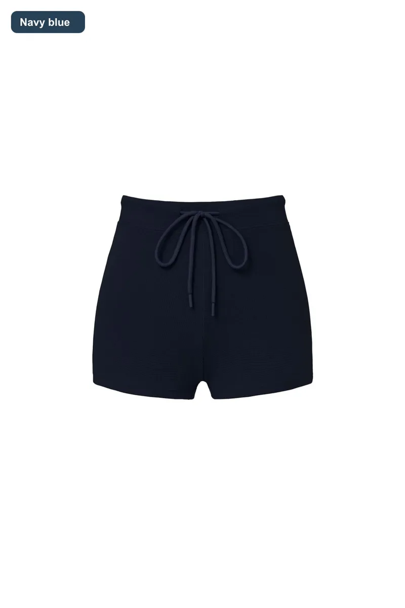 LS-B0602 Women's Cotton Training Shorts in Navy blue, original product photograph