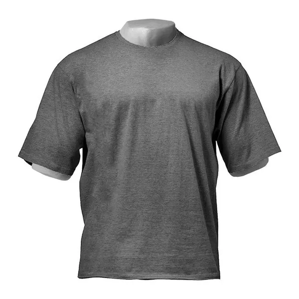 LS-B0644 Blank Drop-Shoulder Premium Heavyweight T-Shirt in Dark Gray, original product photograph
