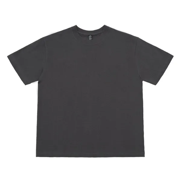 LS-B0649 400 GSM Blank Drop-Shoulder Premium Heavyweight T-Shirt in Graphite Color, original product photograph