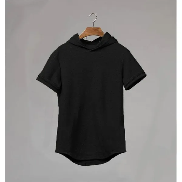 LS-B0652 Blank Premium Heavyweight T-Shirt in Black, original product photograph