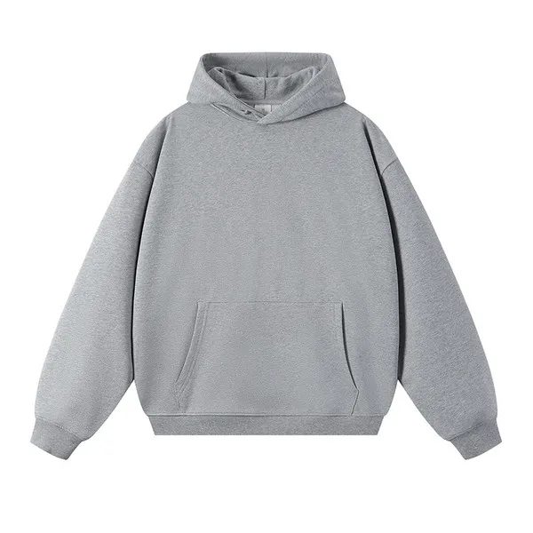 LS-B0658 Blank Pullover Hoodie in Hemp Gray, original product photograph