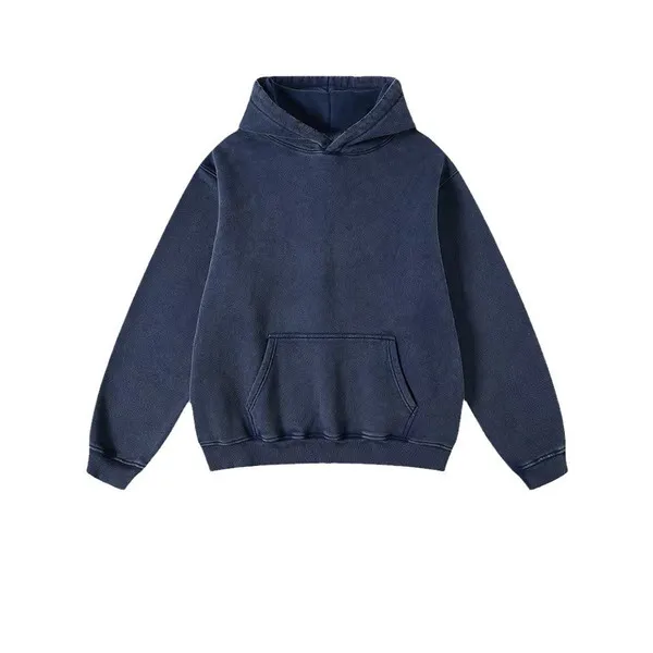 LS-B0659 Blank Fleece Pullover Hoodie in Royal Blue, original product photograph