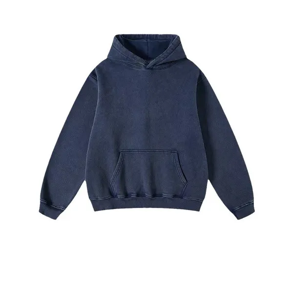 LS-B0663 Blank Fleece Pullover Hoodie in Royal Blue, original product photograph