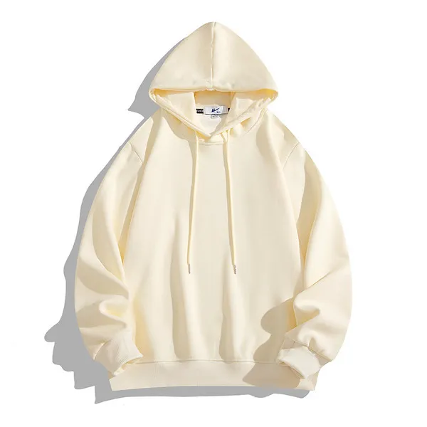 LS-B0665 Blank Pullover Hoodie in Off-White Sweatshirt, original product photograph