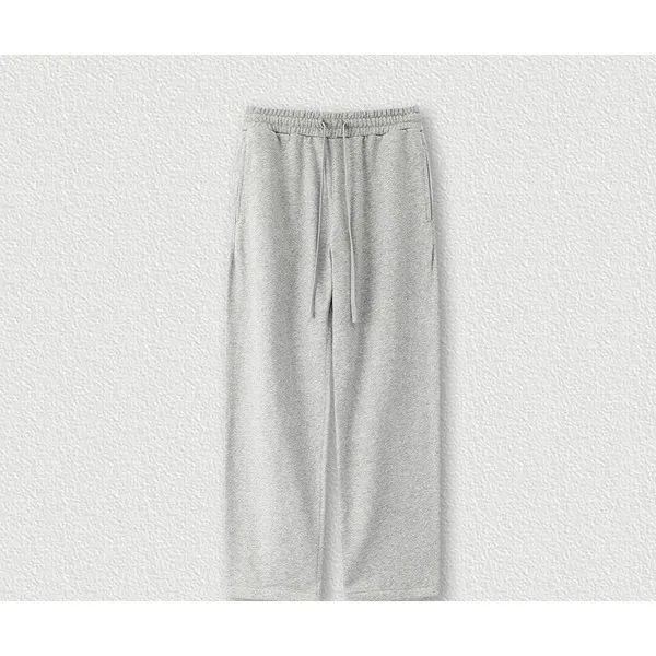LS-B0666 Blank Wide-Leg Joggers in Heather Gray, original product photograph