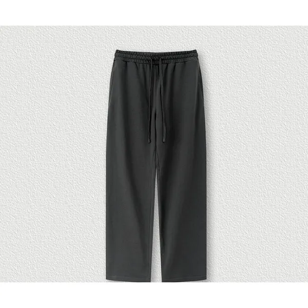 LS-B0666 Blank Wide-Leg Joggers in Carbon Gray, original product photograph